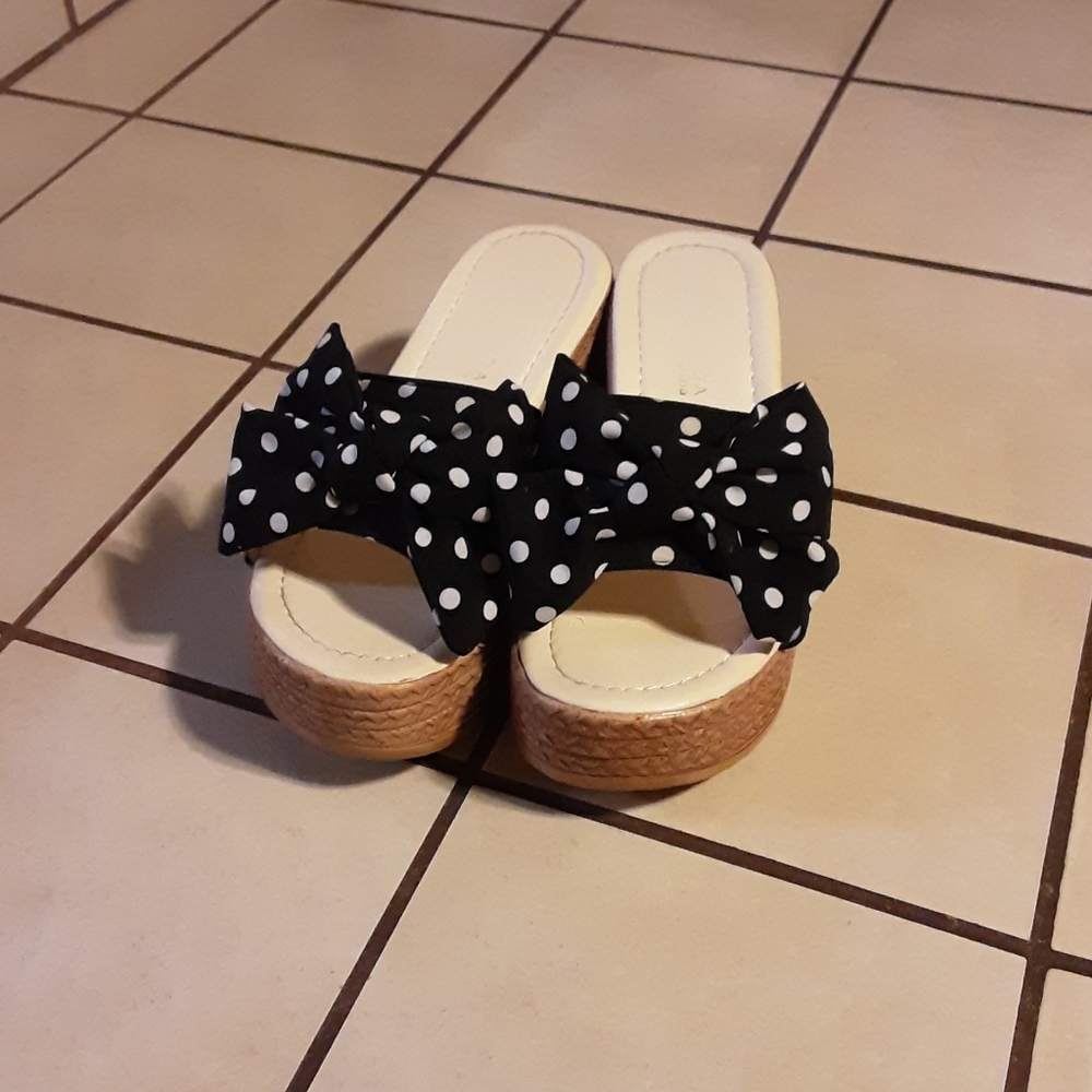 Brown and Black Sandals